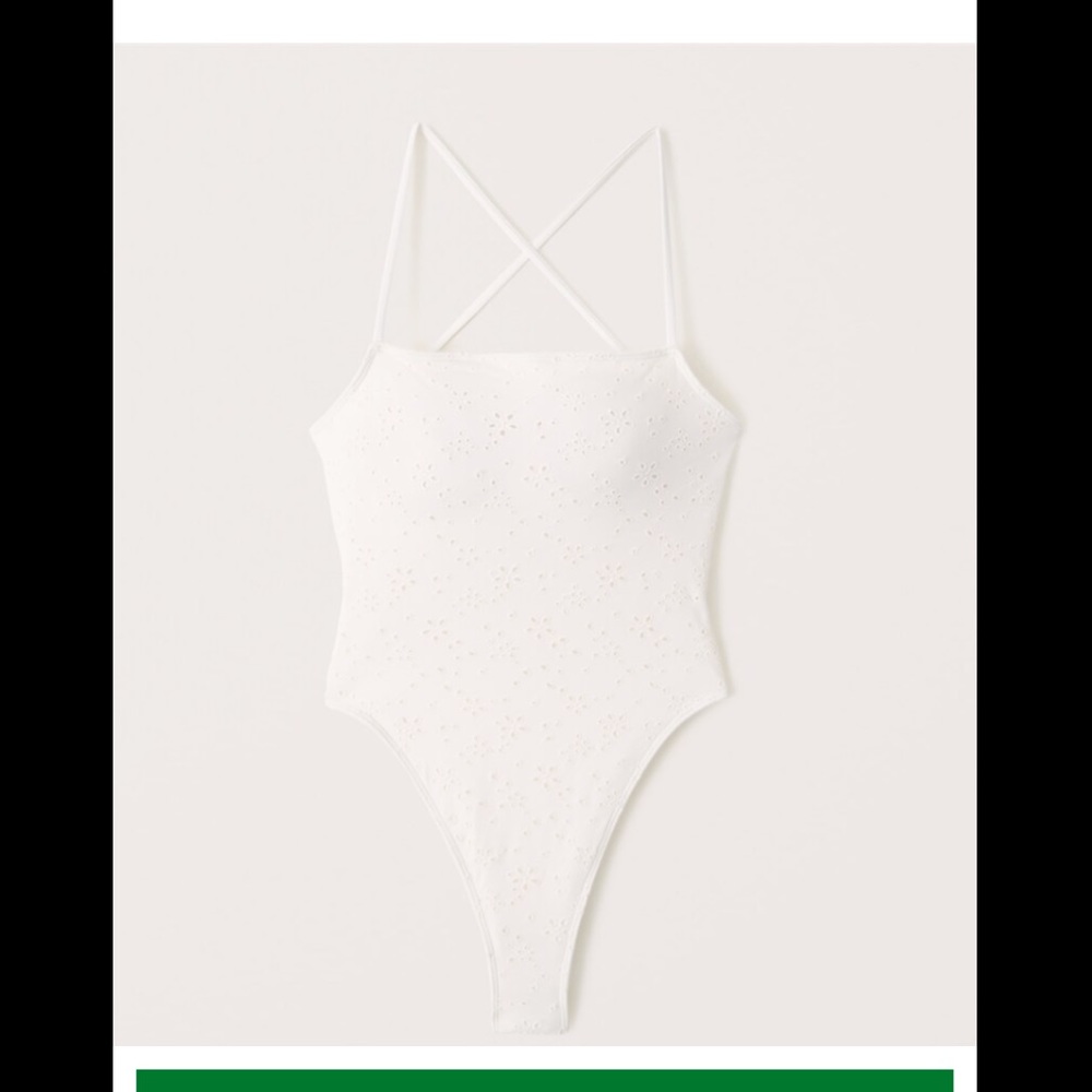Abercrombie white swimsuit